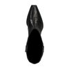 Santiags en cuir croco Édition limitée - noir