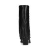 Bottes en cuir avec clous - noir