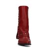 Bottes en cuir avec clous - rouge