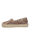 Espadrilles en cuir avec imprimé serpent