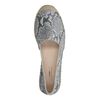 Espadrilles en cuir avec imprimé serpent - gris