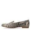 Loafers en cuir avec imprimé serpent