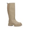 Hautes bottines à grosse semelle - bistre