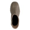 Bottines en cuir à talon chunky - bistre
