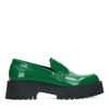 Loafers à plateforme - vert