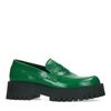 Loafers à plateforme - vert