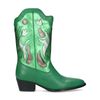 Santiags en cuir avec détails métallisés - vert