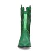 Santiags en cuir avec détails métallisés - vert