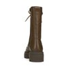 Bottines à lacets en cuir army