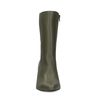 Bottines cuir à talon aiguille - vert foncé
