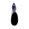 Bottes hauteur genou en cuir avec talon - violet