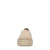 Espadrilles en daim à plateforme - beige