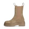 Chelsea boots en daim - beige