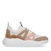 Dad shoes en daim avec détails colorés - beige
