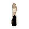 Santiags en cuir avec détails - beige