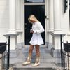 Santiags en cuir avec détails - beige