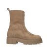 Chelsea boots en daim avec fermeture éclair - beige
