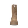 Chelsea boots en daim avec fermeture éclair - beige