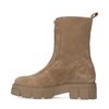 Chelsea boots en daim avec fermeture éclair - beige