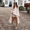 Chelsea boots montantes en daim - beige