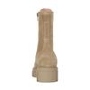 Bottines à lacets en daim - beige