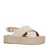 Sandales à plateforme en daim - beige