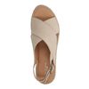 Sandales à plateforme en daim - beige