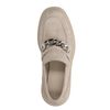 Loafers en daim avec chaîne - beige