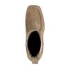 Chelsea boots en daim à plateau - beige