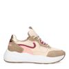 Baskets en daim avec détails - beige