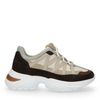Dad shoes en daim avec détails - marron foncé