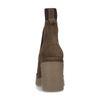 Bottines en daim avec semelle plateforme - marron