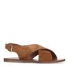 Sandales en daim - marron