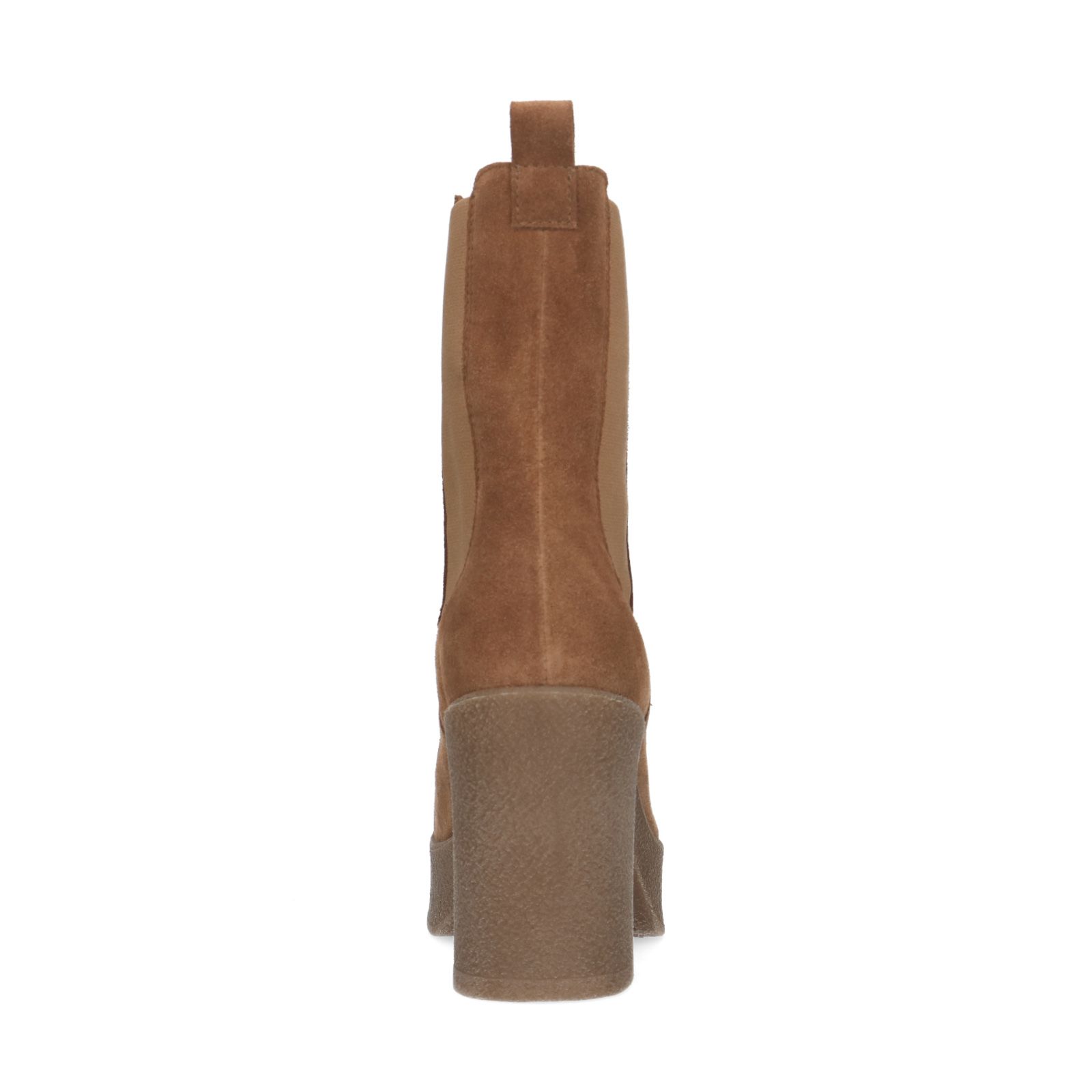 chelsea boots daim marron femme