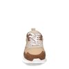 Baskets en daim avec détails - marron