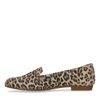 Loafers en daim avec imprimé léopard