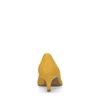 Escarpins en daim avec petit talon - jaune