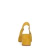 Escarpins slingback en daim avec talon cubain - jaune