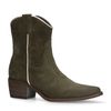 Santiags basses en daim - vert foncé