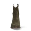 Santiags basses en daim - vert foncé