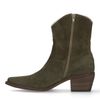 Santiags basses en daim - vert foncé