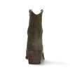 Santiags basses en daim - vert foncé