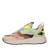 Dad shoes en daim avec détails multicolores - beige