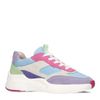 Baskets en daim multicolores - bleu