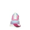 Baskets en daim multicolores - bleu