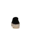 Espadrilles en daim à plateforme - noir