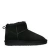 Bottines basses en daim avec laine - noir