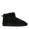 Bottines basses en daim avec laine - noir