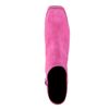 Bottines en daim avec talon cubain - rose