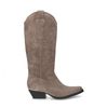 Santiags en daim - taupe